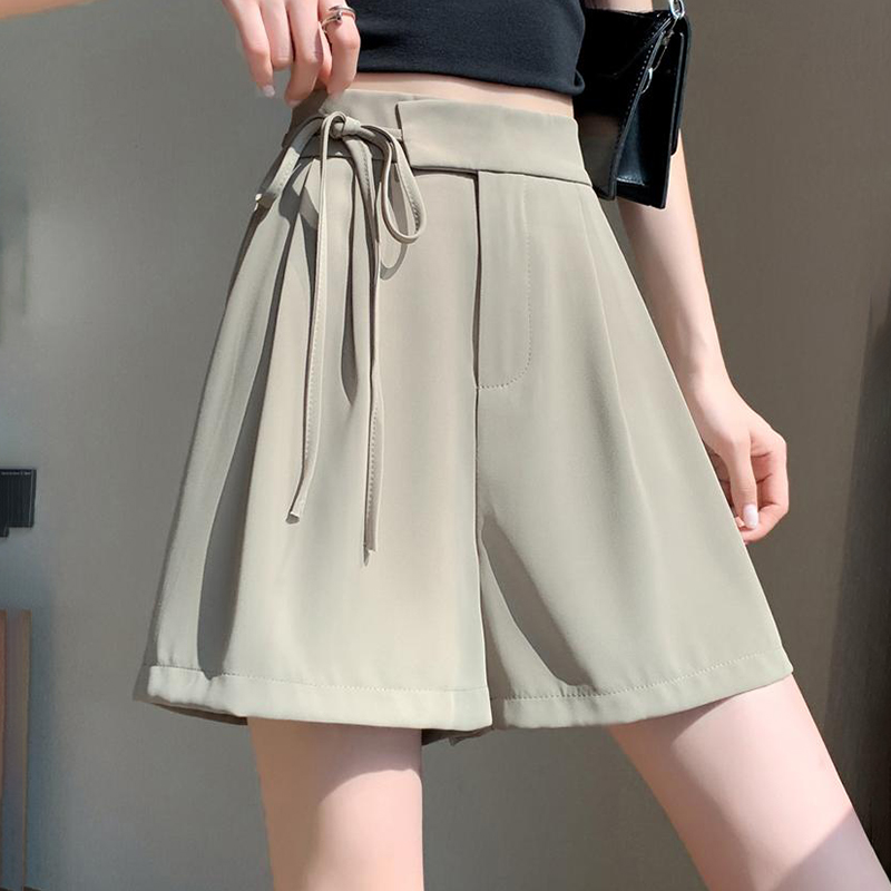 舒適寬鬆A字型垂感短褲(2色)