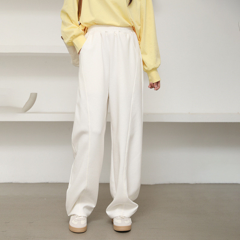 日系高腰垂感寬鬆休閒褲(5色)