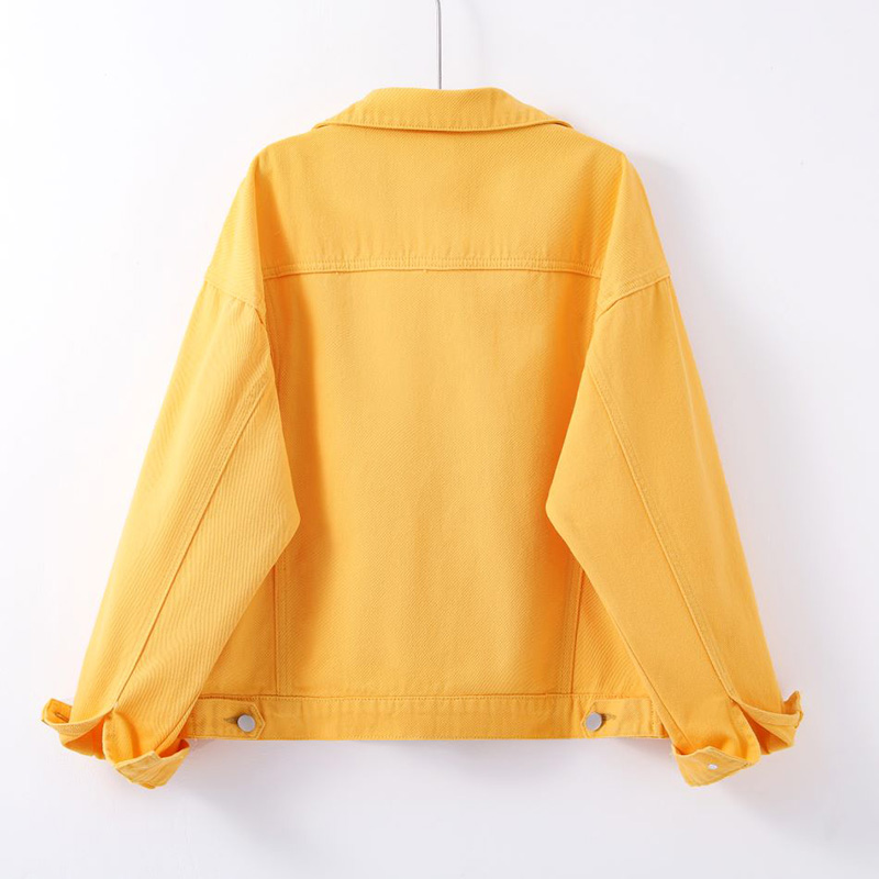 韓系休閒寬鬆短款牛仔外套(4色)