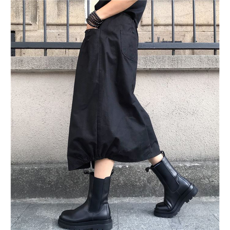 A字開叉花苞半身裙