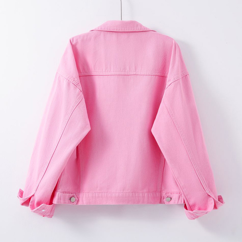 韓系休閒寬鬆短款牛仔外套(4色)