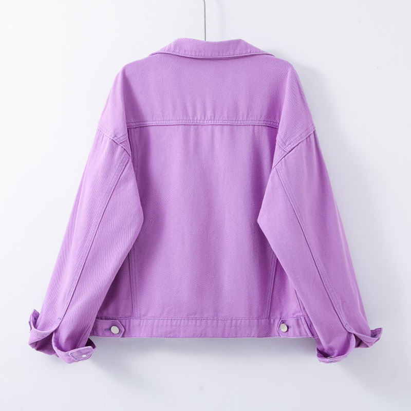 韓系休閒寬鬆短款牛仔外套(4色)