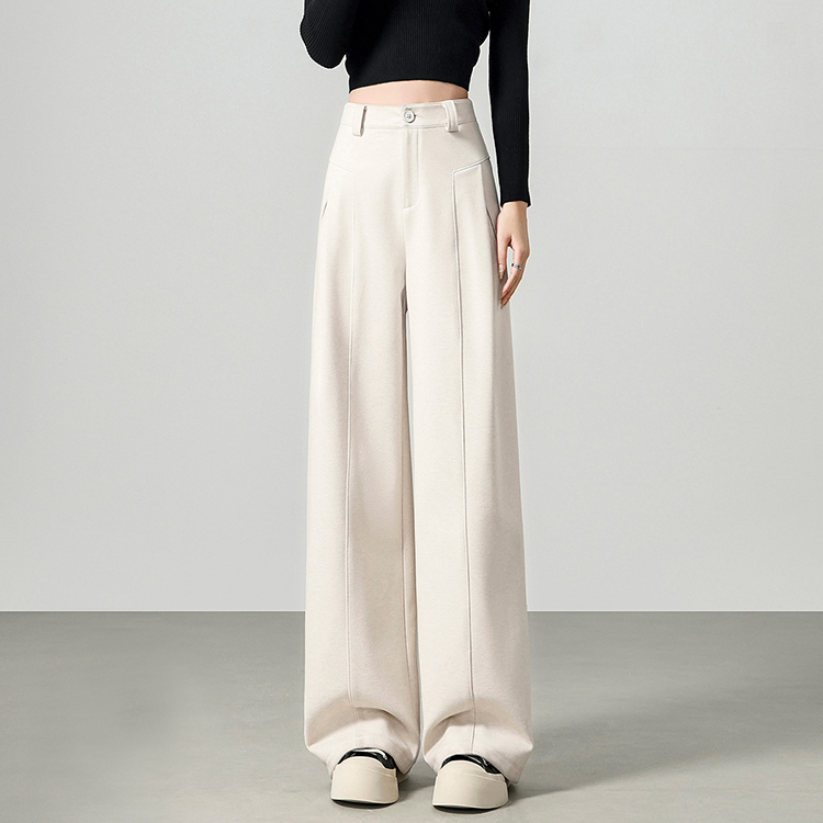 秋冬垂墜感顯瘦休閒闊腿褲(2色)