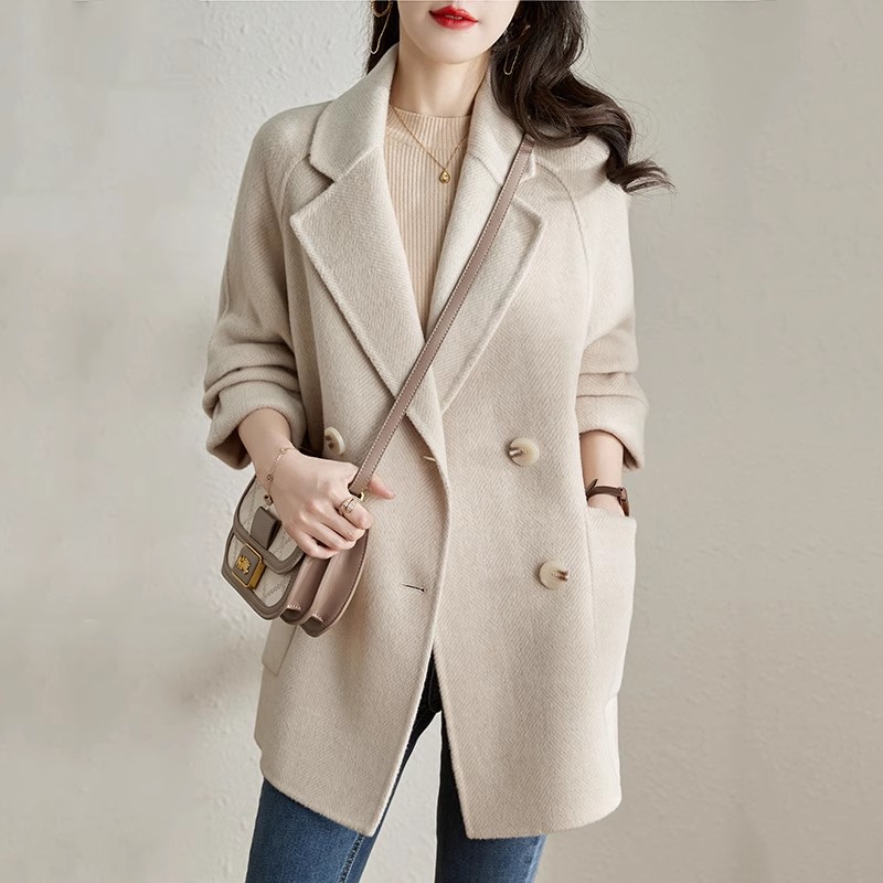 休閒西裝領人字紋長袖外套(4色)