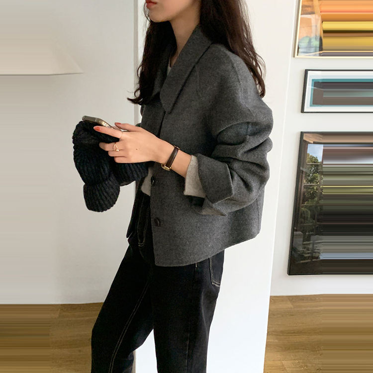 韓系小眾毛呢外套(4色)
