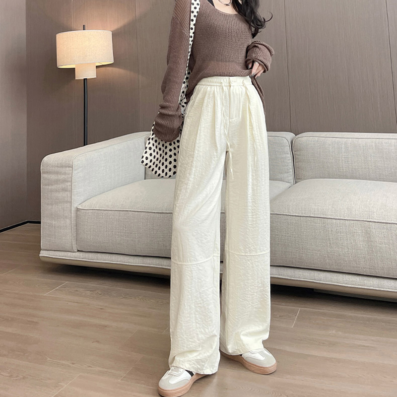 輕薄防曬涼感顯瘦設計休閒褲(2色)