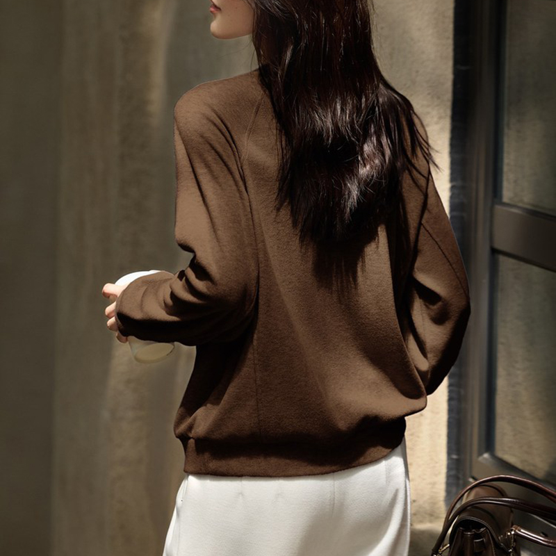 韓系圓領肌理感布料休閒衛衣(2色)