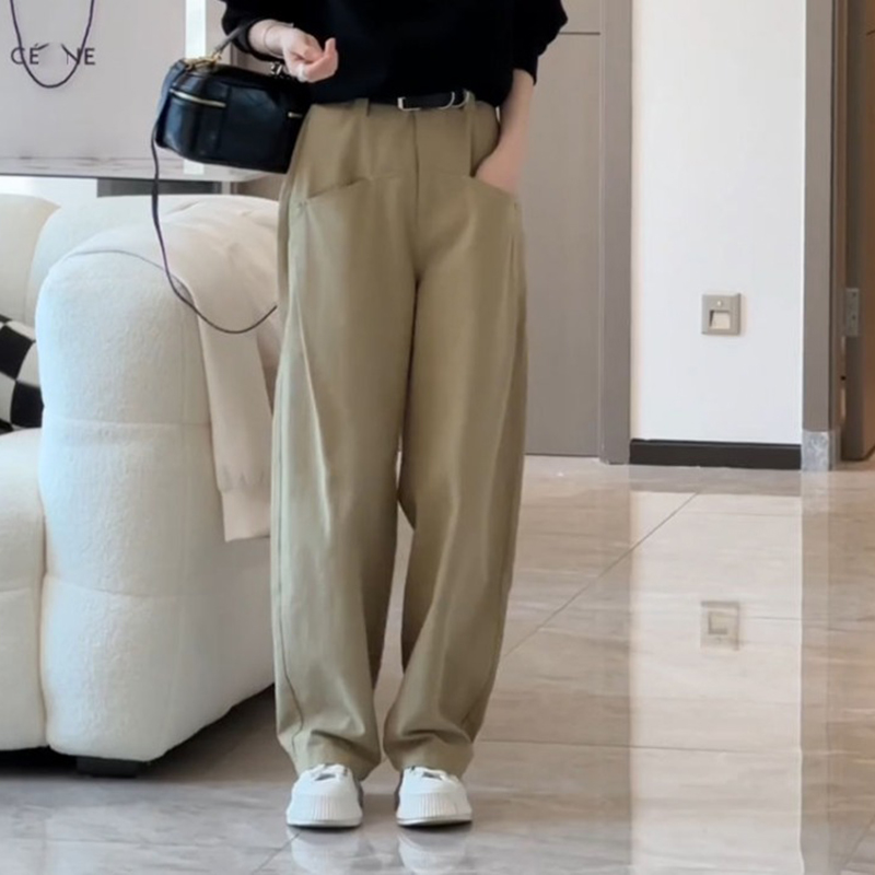 時尚小立領長袖衛衣+休閒闊腿褲兩件套