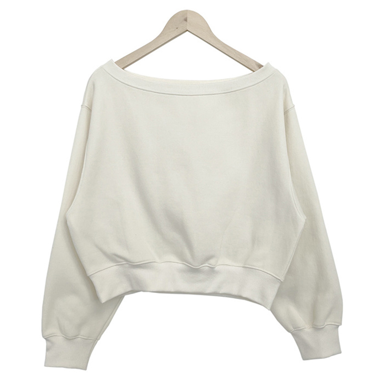 側露肩設計感寬鬆衛衣(3色)