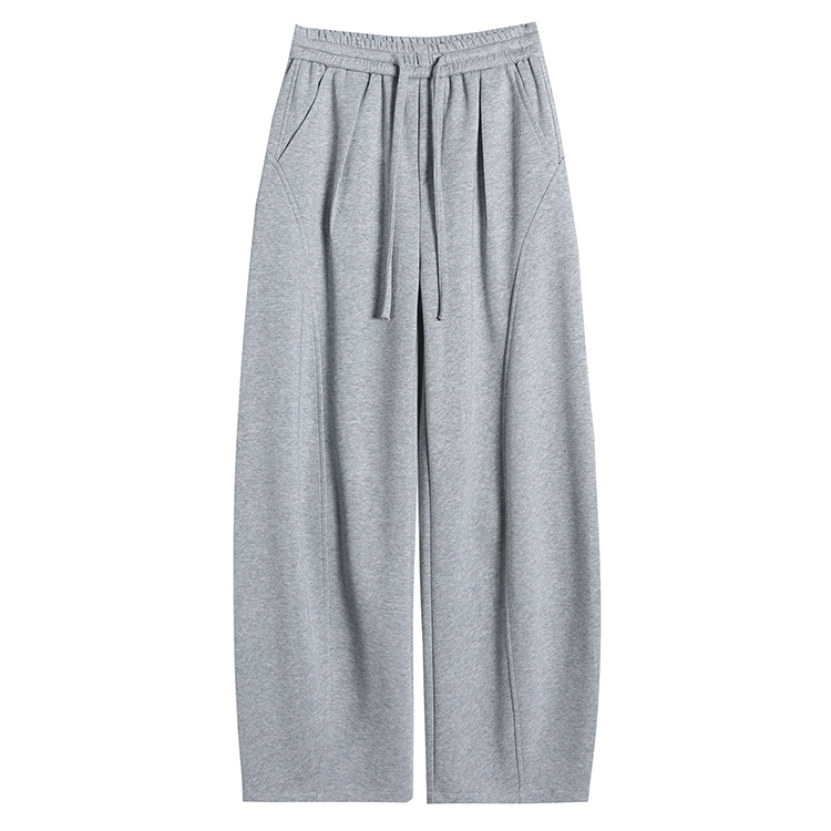 休閒寬鬆直筒闊腿褲(4色)