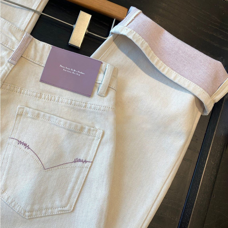 百搭高腰寬腿直筒牛仔褲