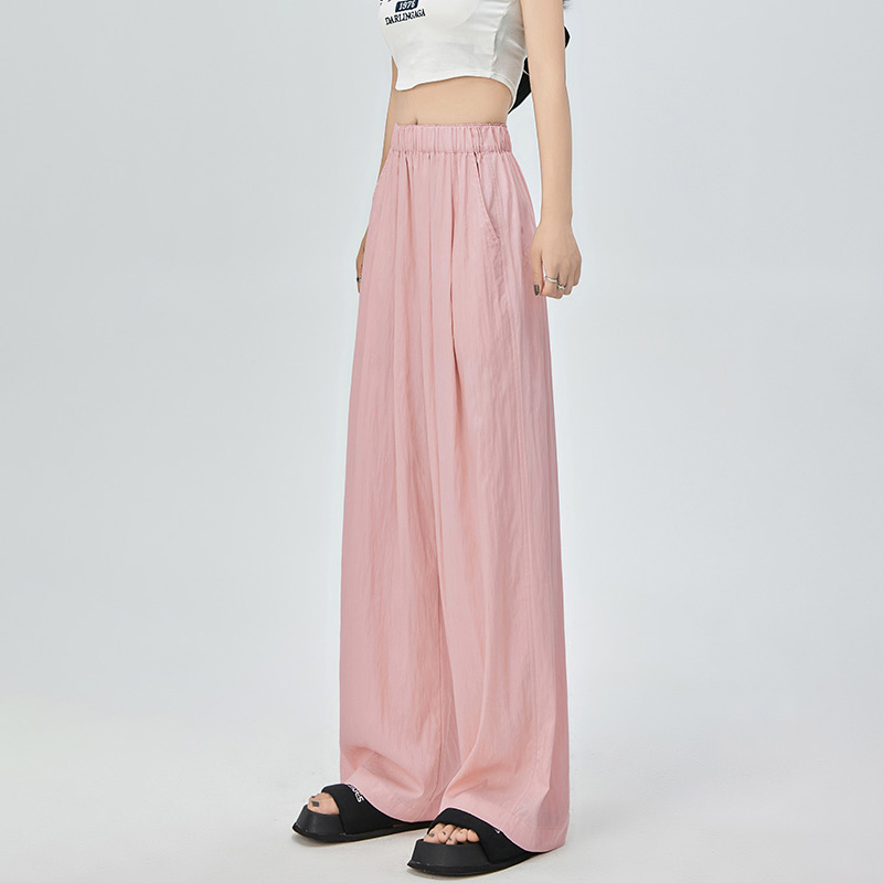 高腰薄款冰絲晾感山本闊腿褲(6色)