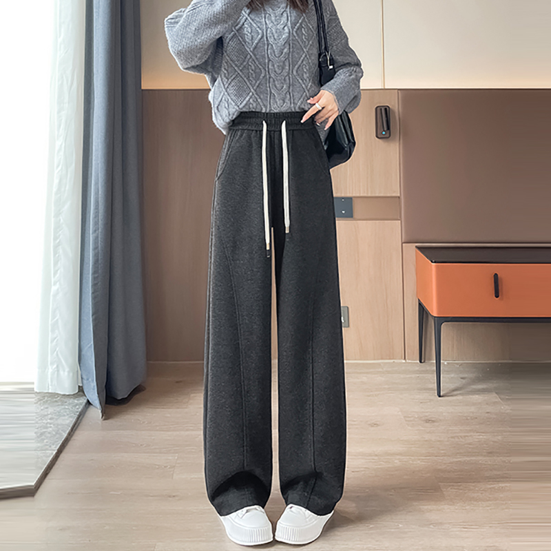 人字紋窄版香蕉寬褲(3色)