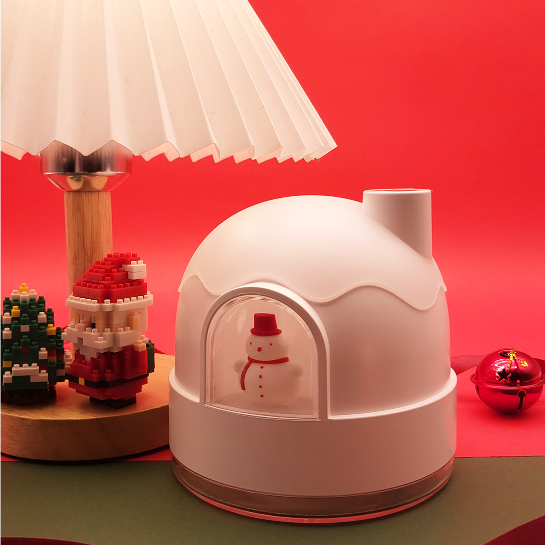 Snowman Modeling Air Humidifier & Ins Pleated Table Lamp 