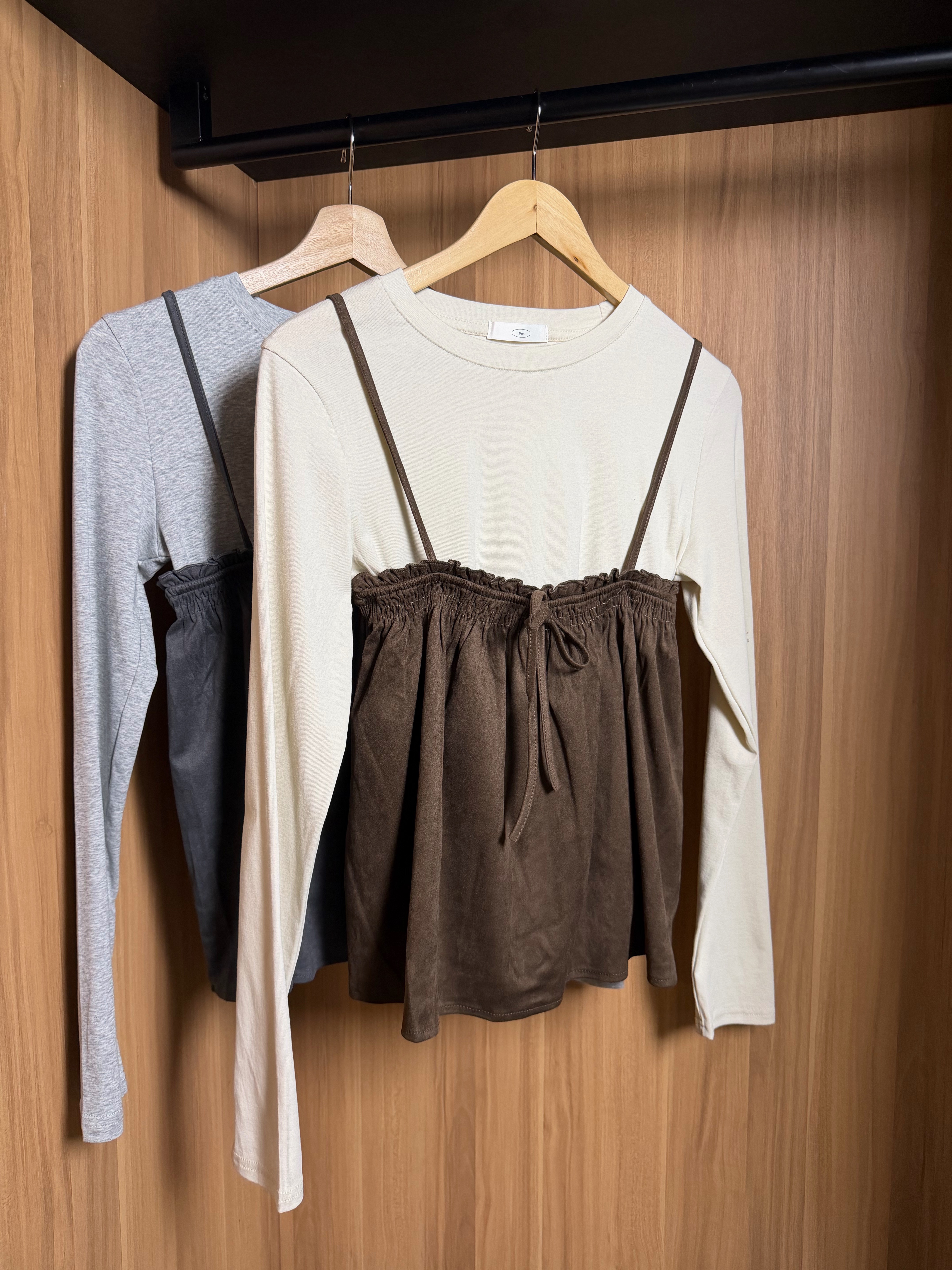 BT1150 HAZEL SUEDE CAMI SET 