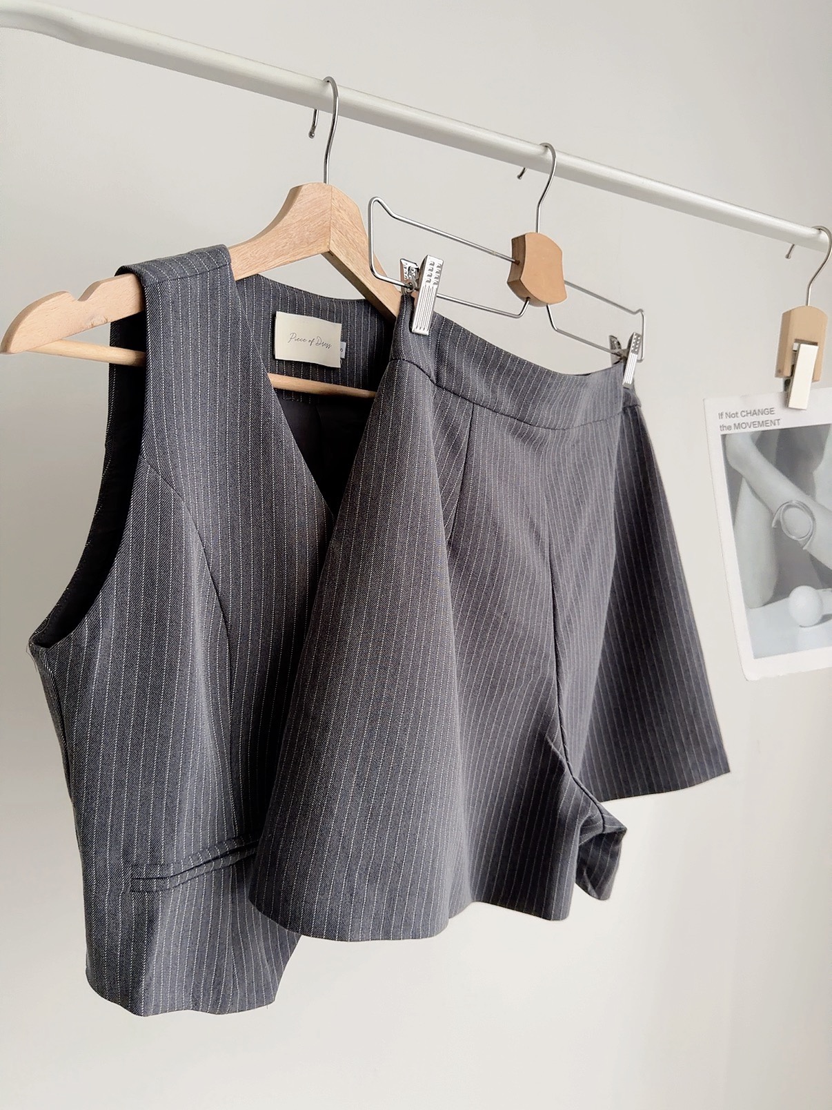 S72591 VIVIENNE PINSTRIPE VEST SET