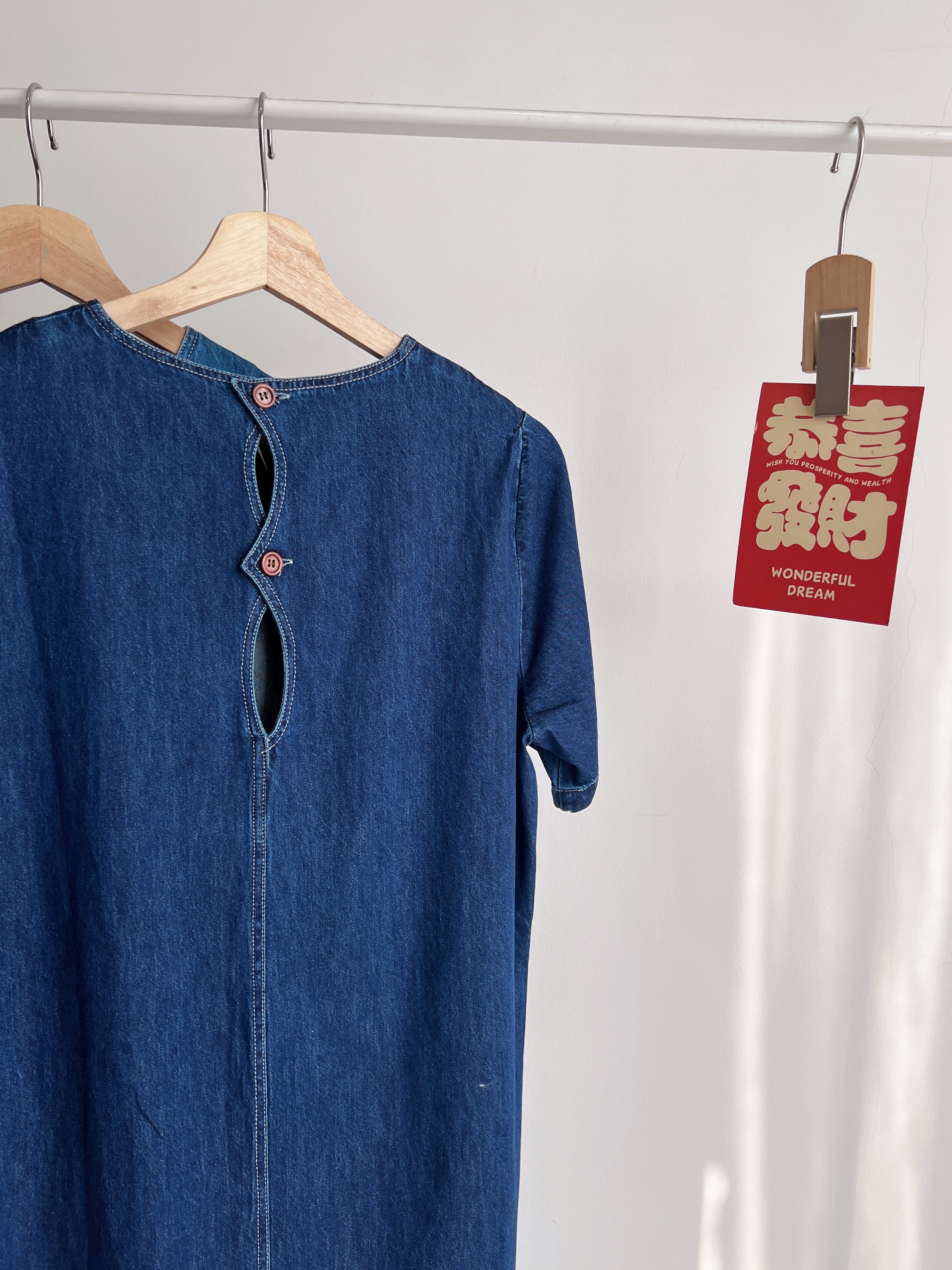 D72753 ALINA RELAX DENIM DRESS