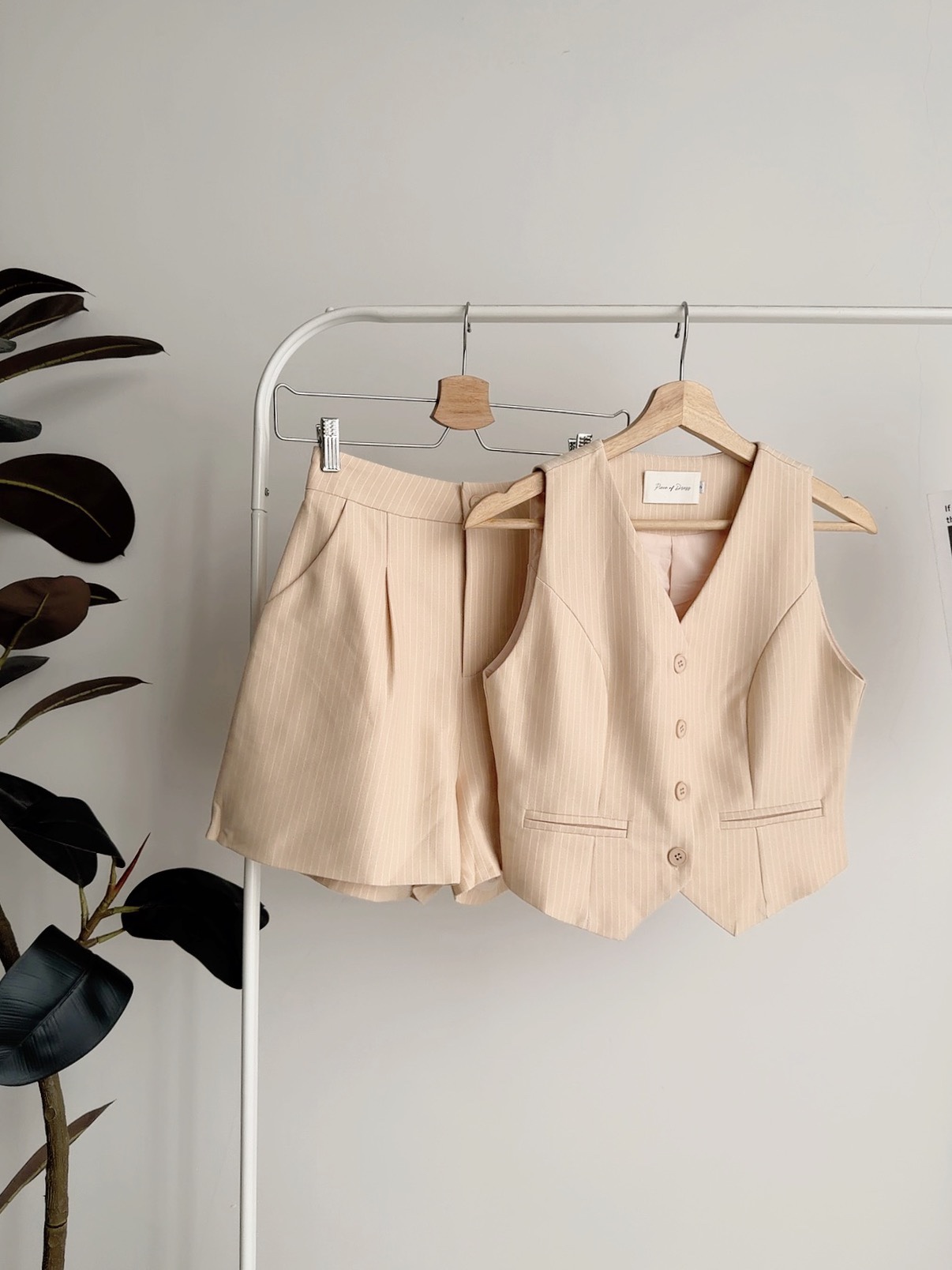 S72591 VIVIENNE PINSTRIPE VEST SET