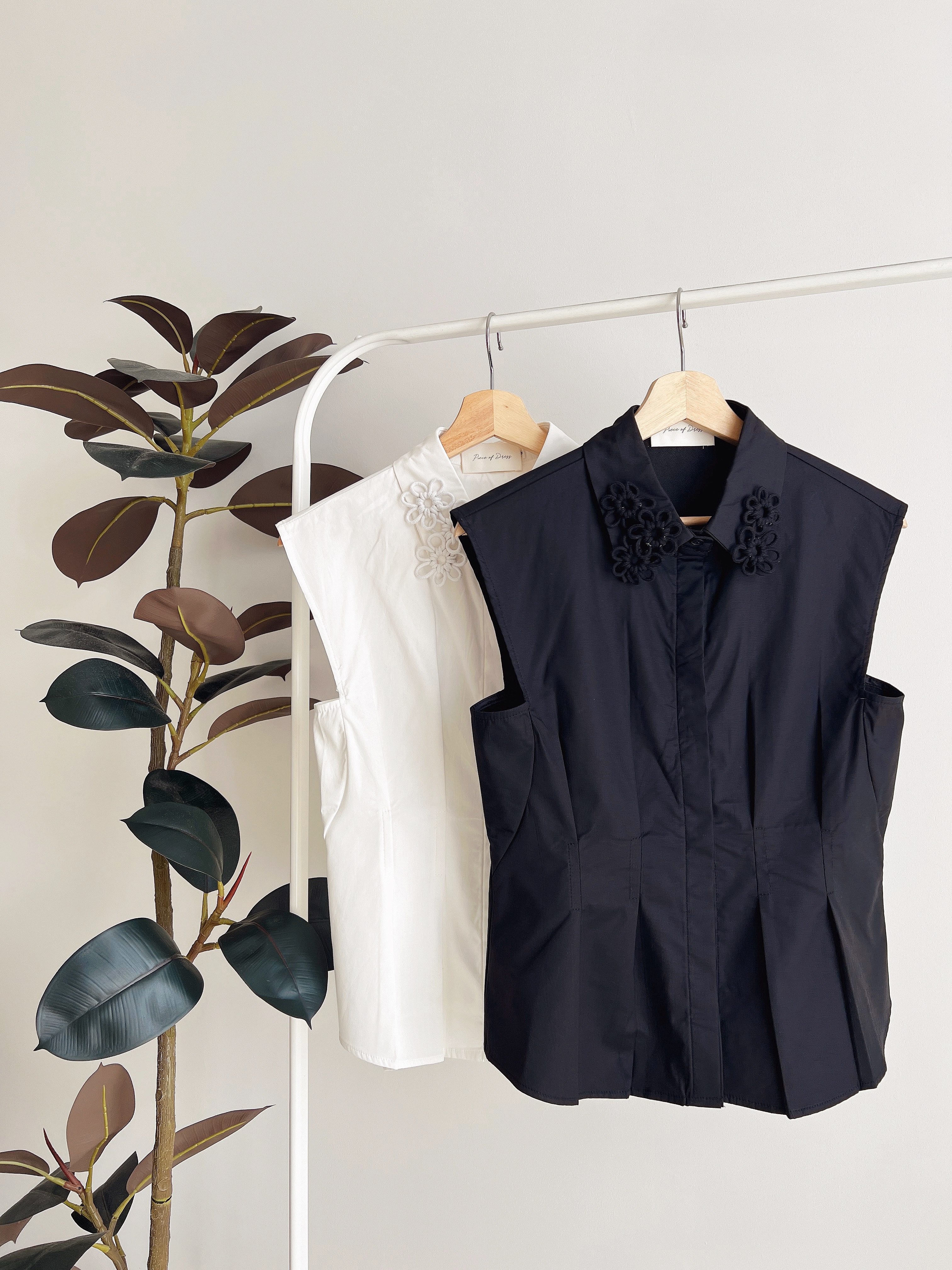 T70847 MIRAE FLORAL COLLAR DESIGNER SHIRT