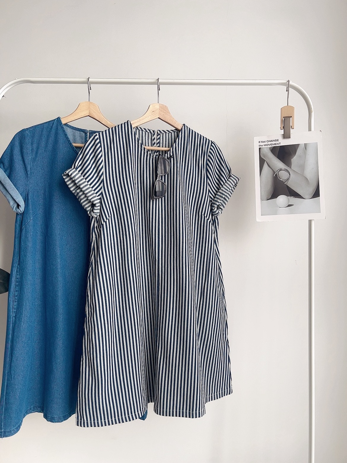 D72535 PENNY DENIM SHIFT DRESS