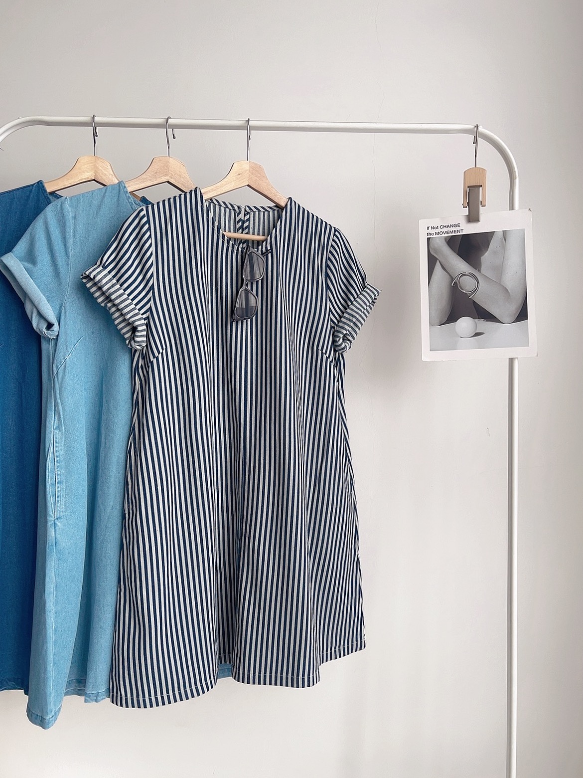 D72535 PENNY DENIM SHIFT DRESS