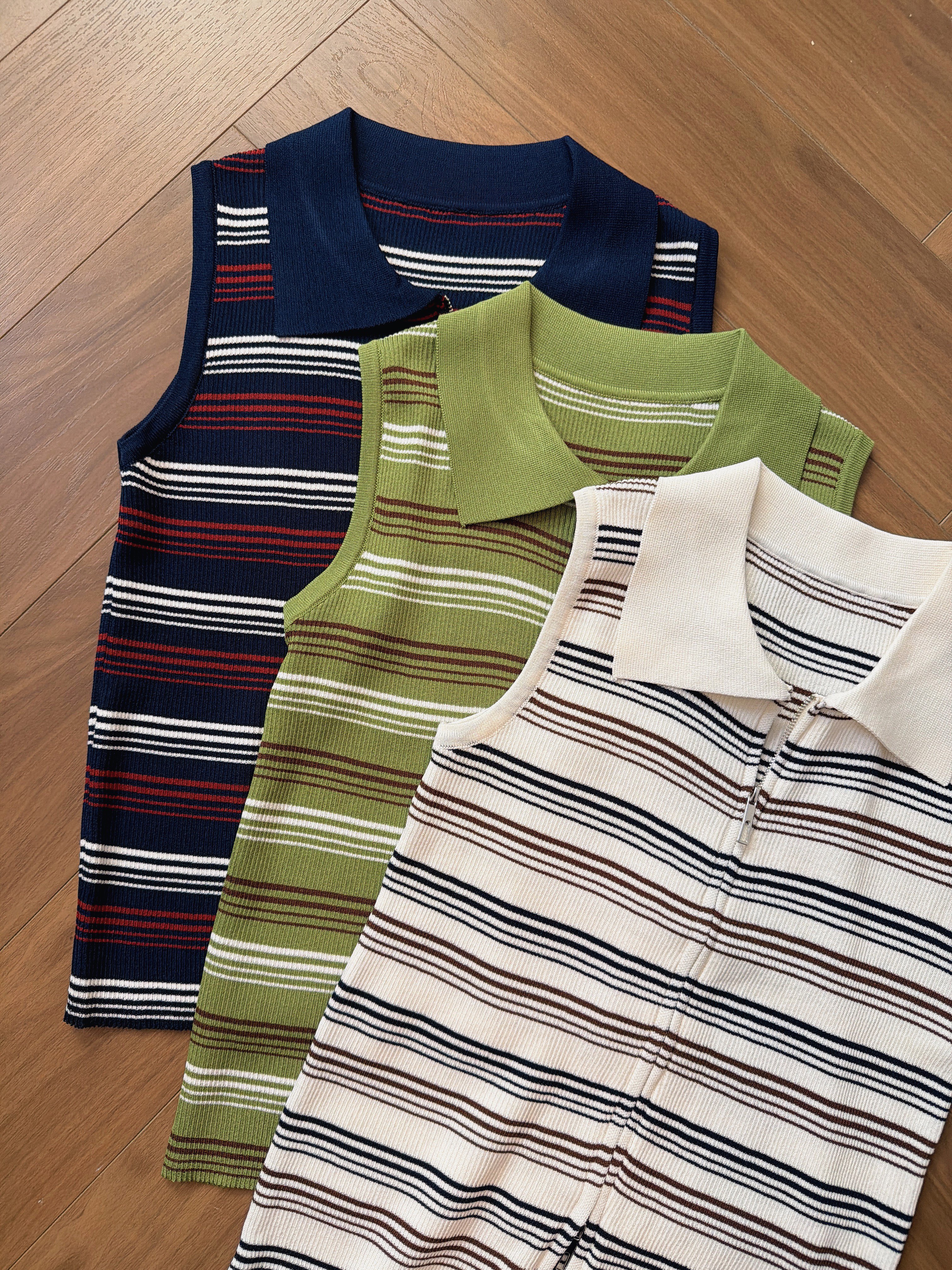 YMT6178 BLAIR STRIPE RIB KNIT
