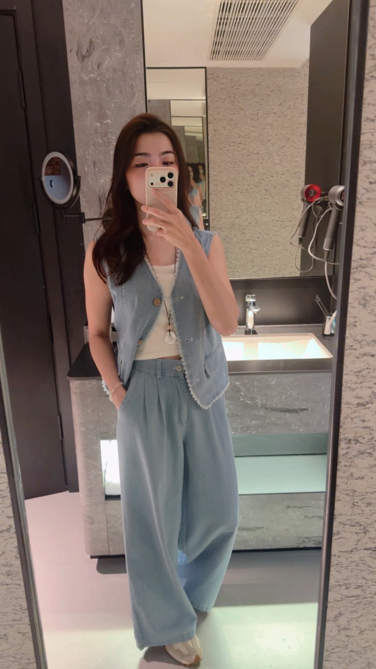 JFS7048 LOSSA PREMIUM DENIM VEST SET