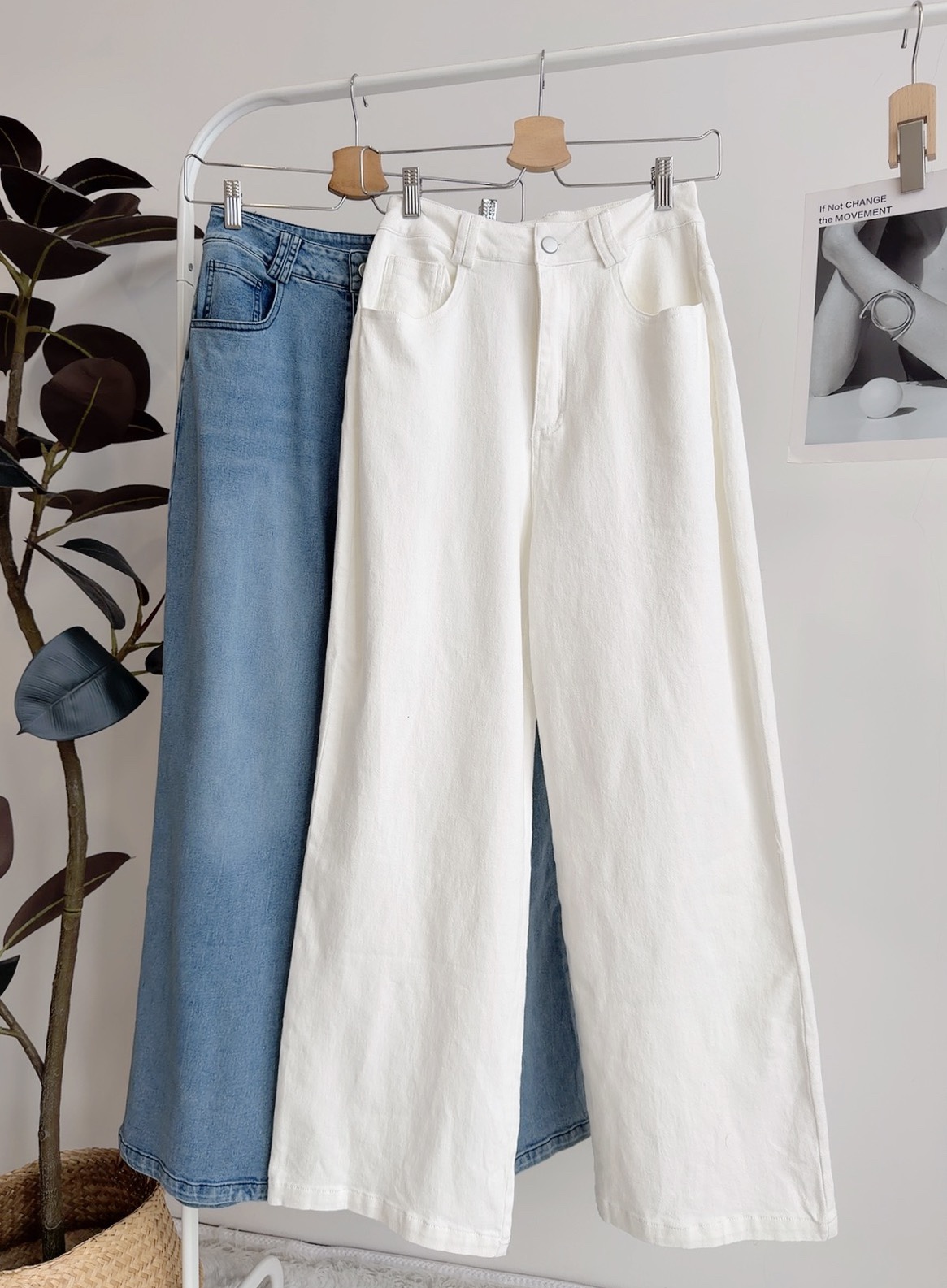 B72605 EVA WIDE LEG JEANS