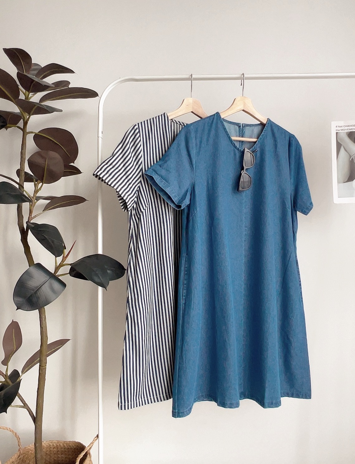 D72535 PENNY DENIM SHIFT DRESS