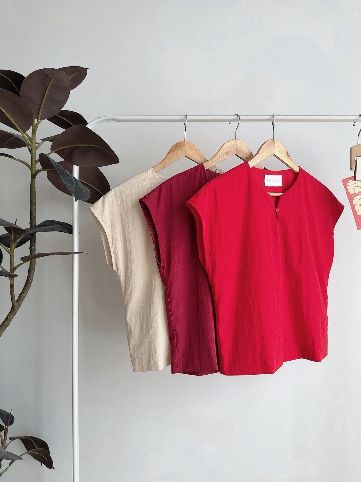 T72716 CORVIN MINIMALIST CHINESE BLOUSE