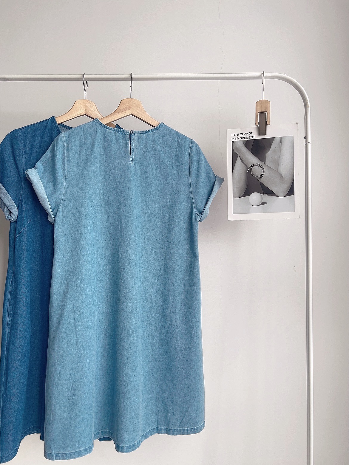 D72535 PENNY DENIM SHIFT DRESS