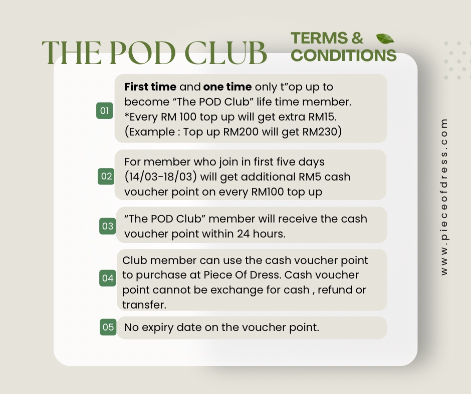 THE POD CLUB MEMBERSHIP