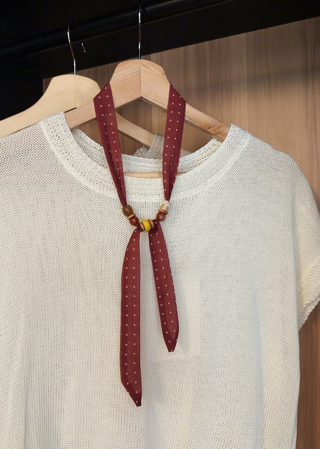 HHA01- VINTAGE BEADS SCARF NECKLACE