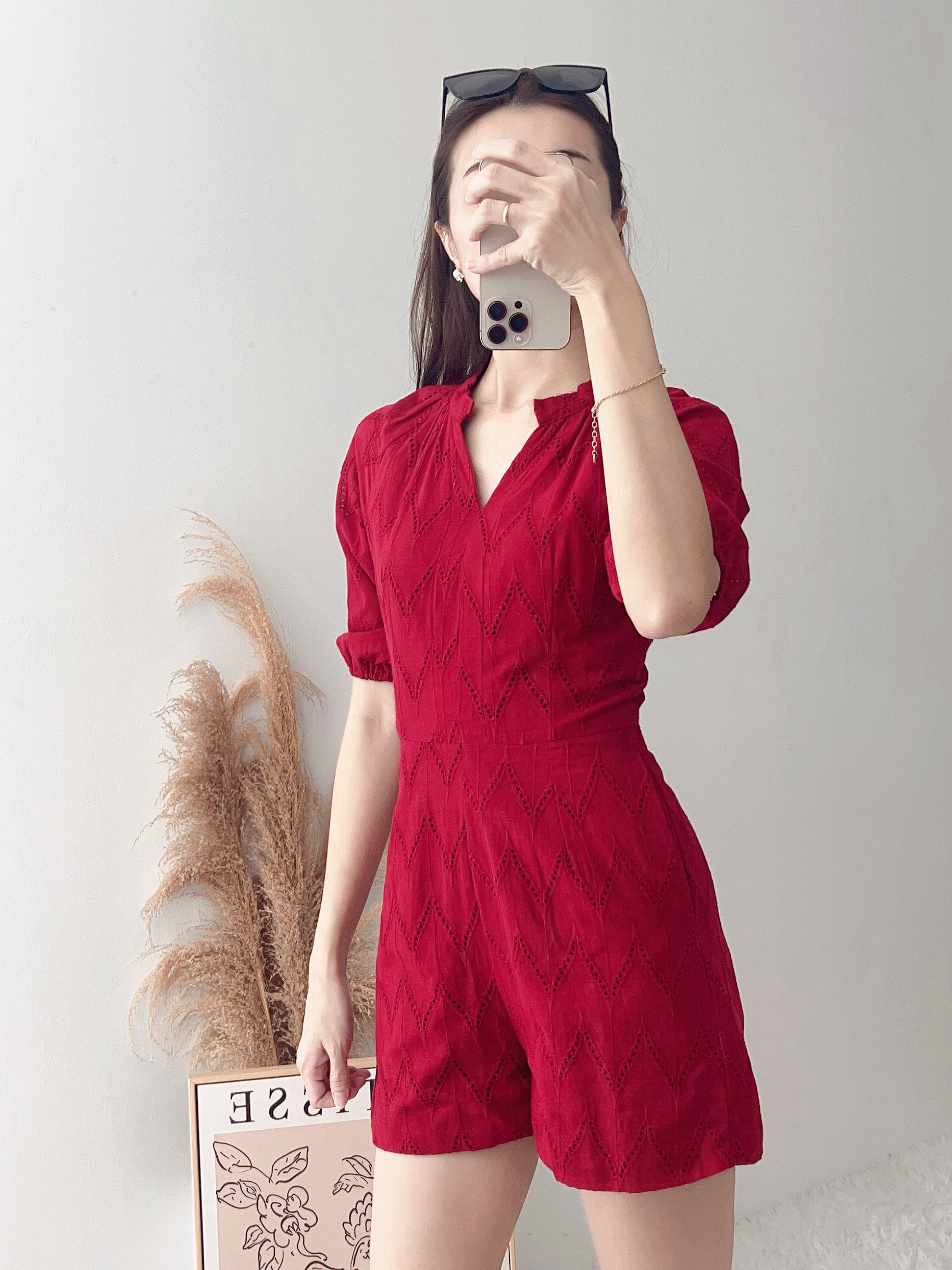 D7697 FESTIVE BELTED CROCHET JUMPER