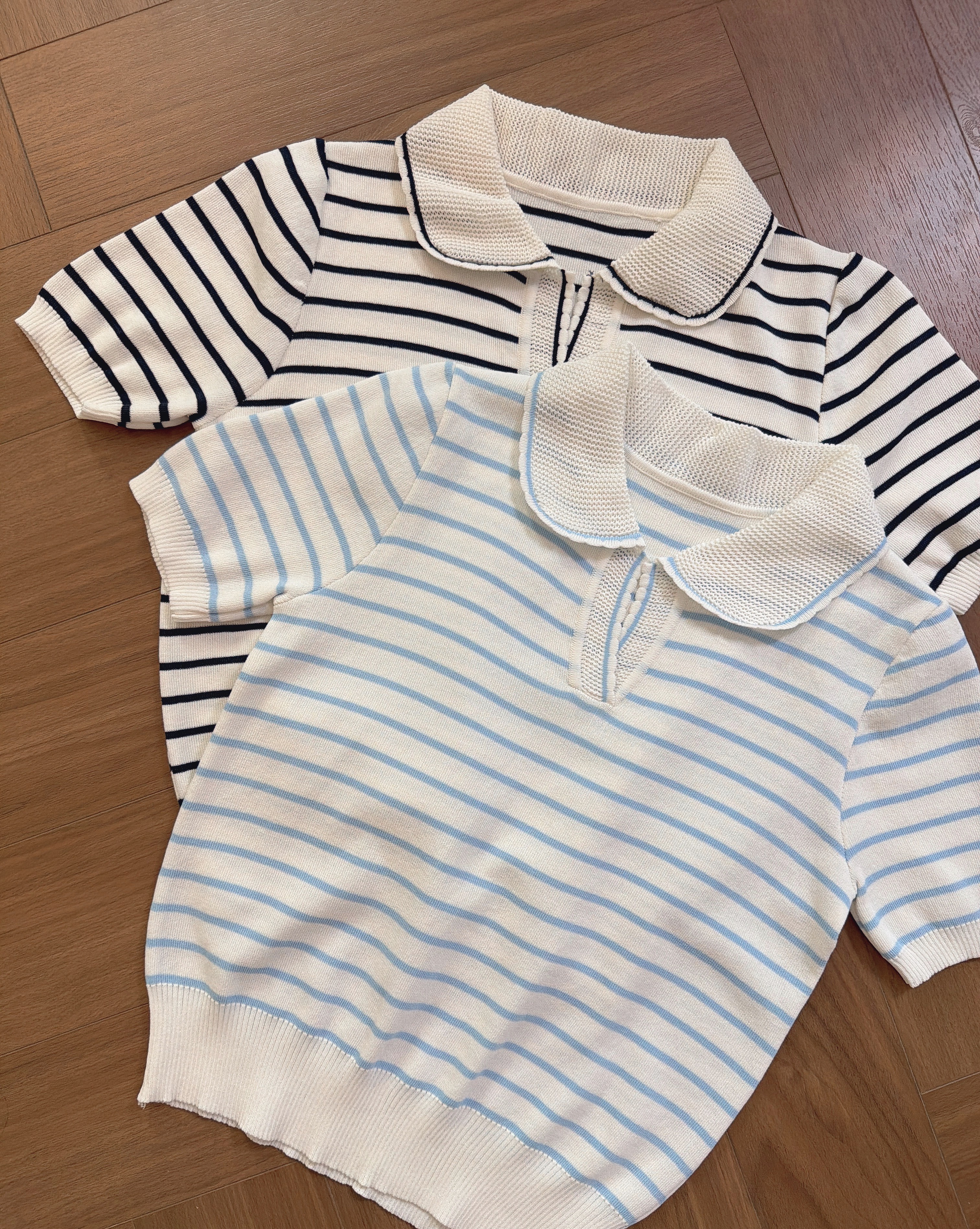 ZSJT1621 VIVIEN STRIPE KNIT POLO