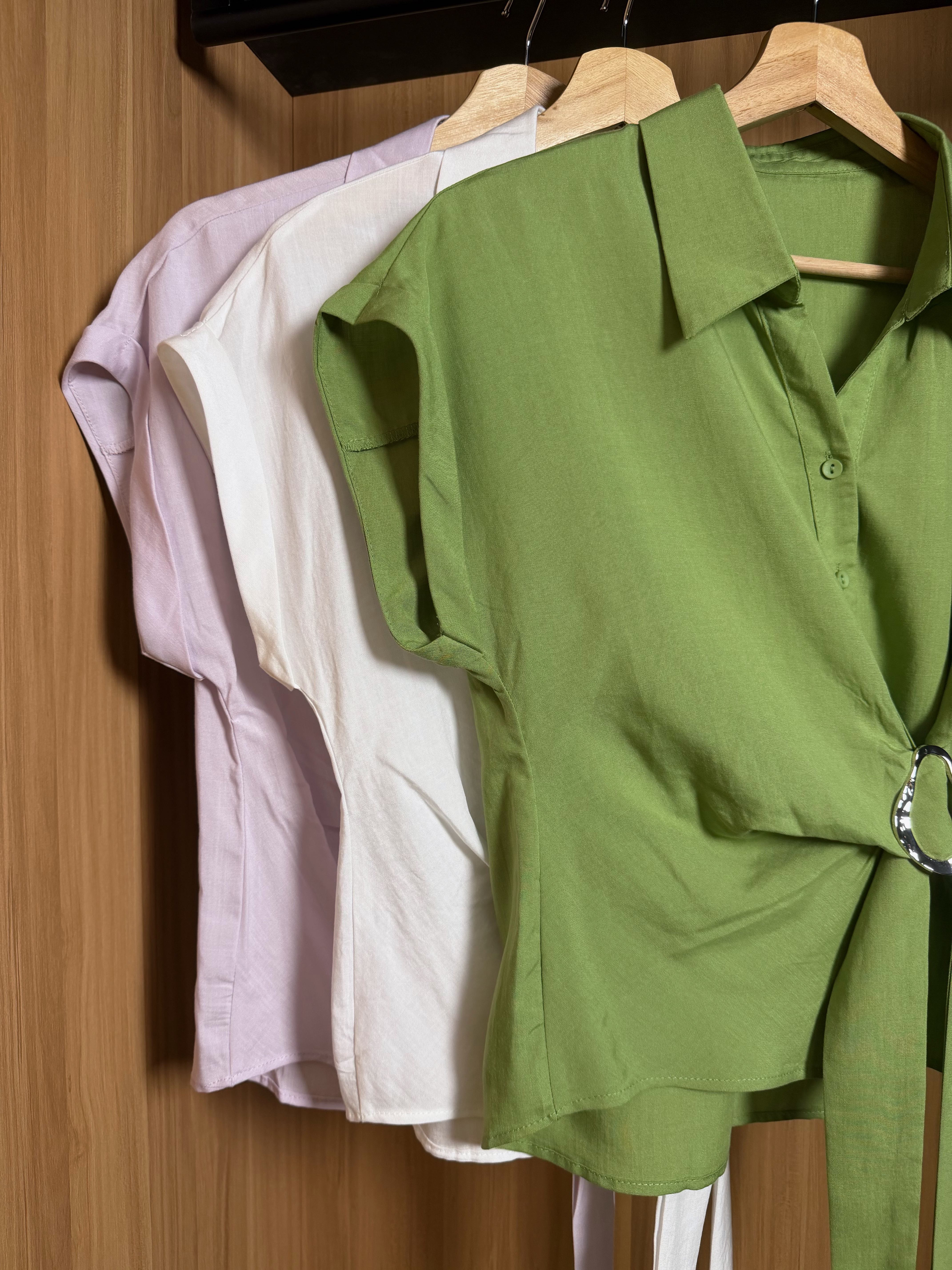 JHT82537 EMMA BUCKLE WAIST SHIRT