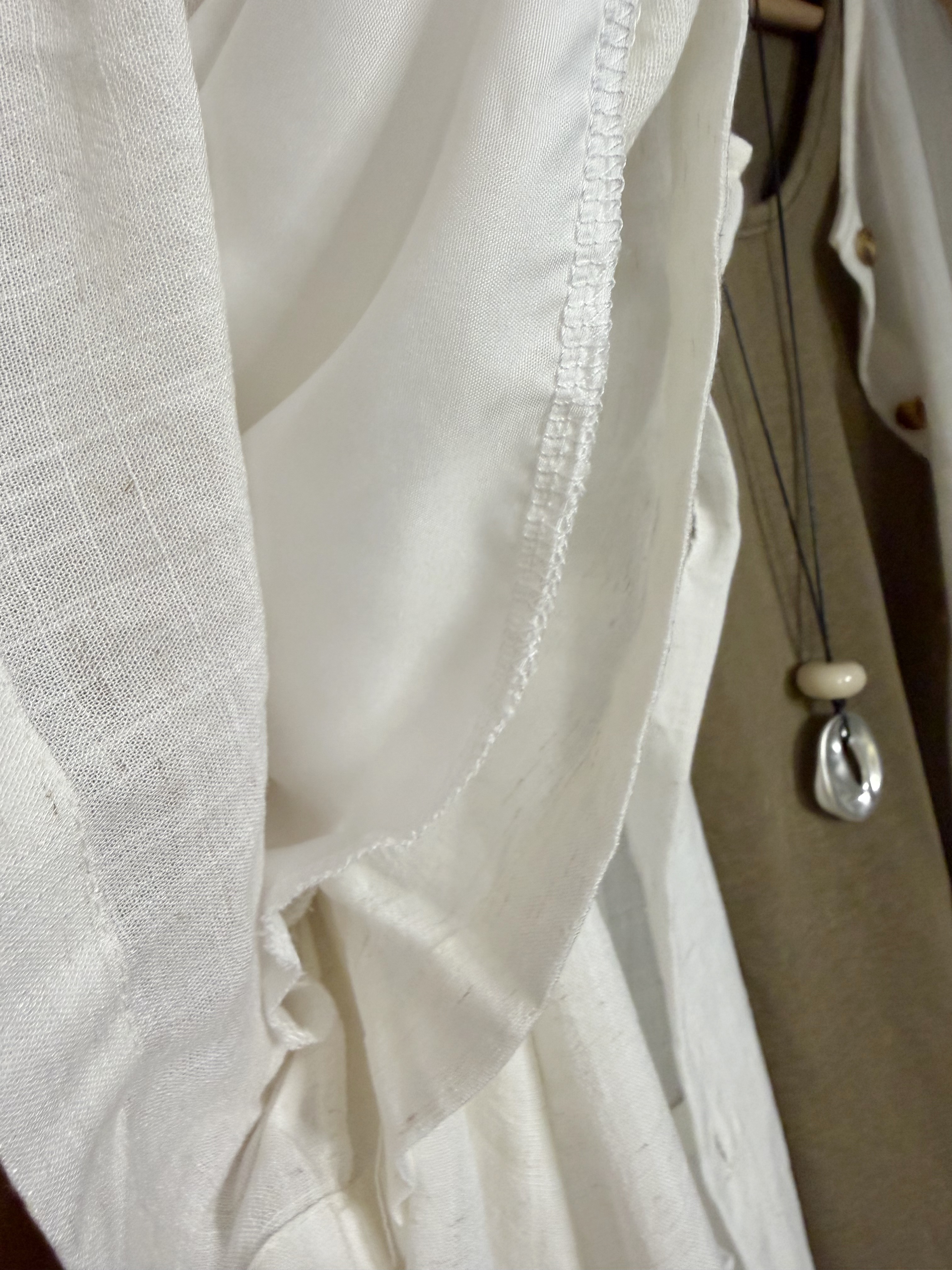 JEHS85028 MUJI  LINEN SHORT SET