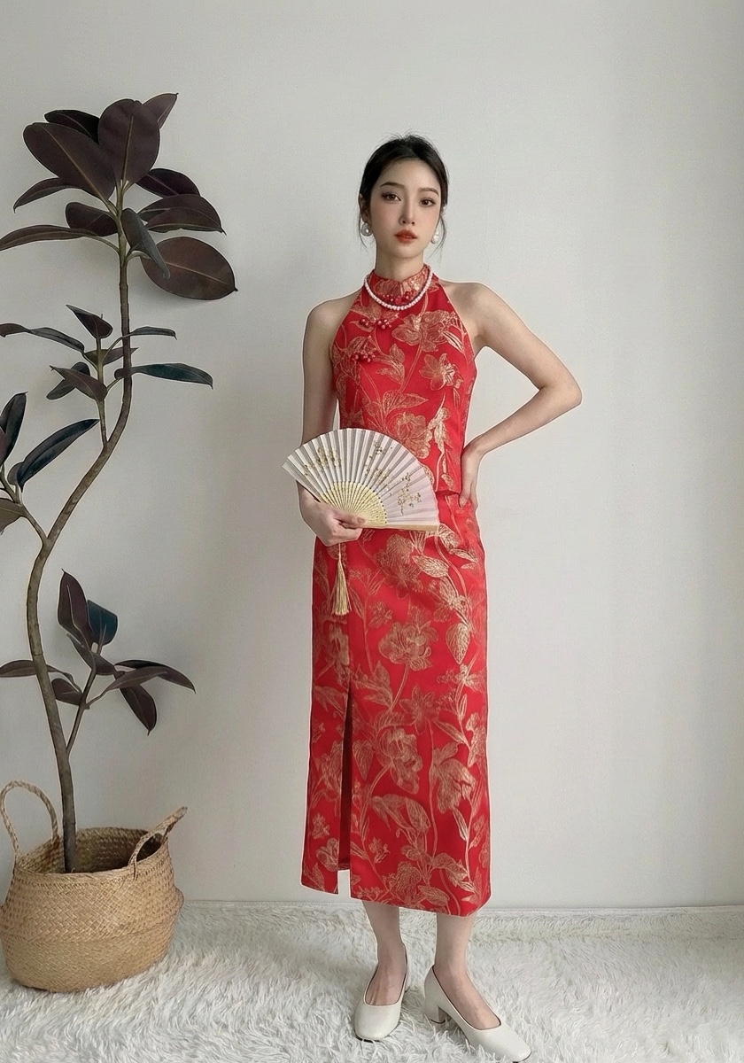 S72653 YU LAN BLOOM LUXE JACQUARD SET