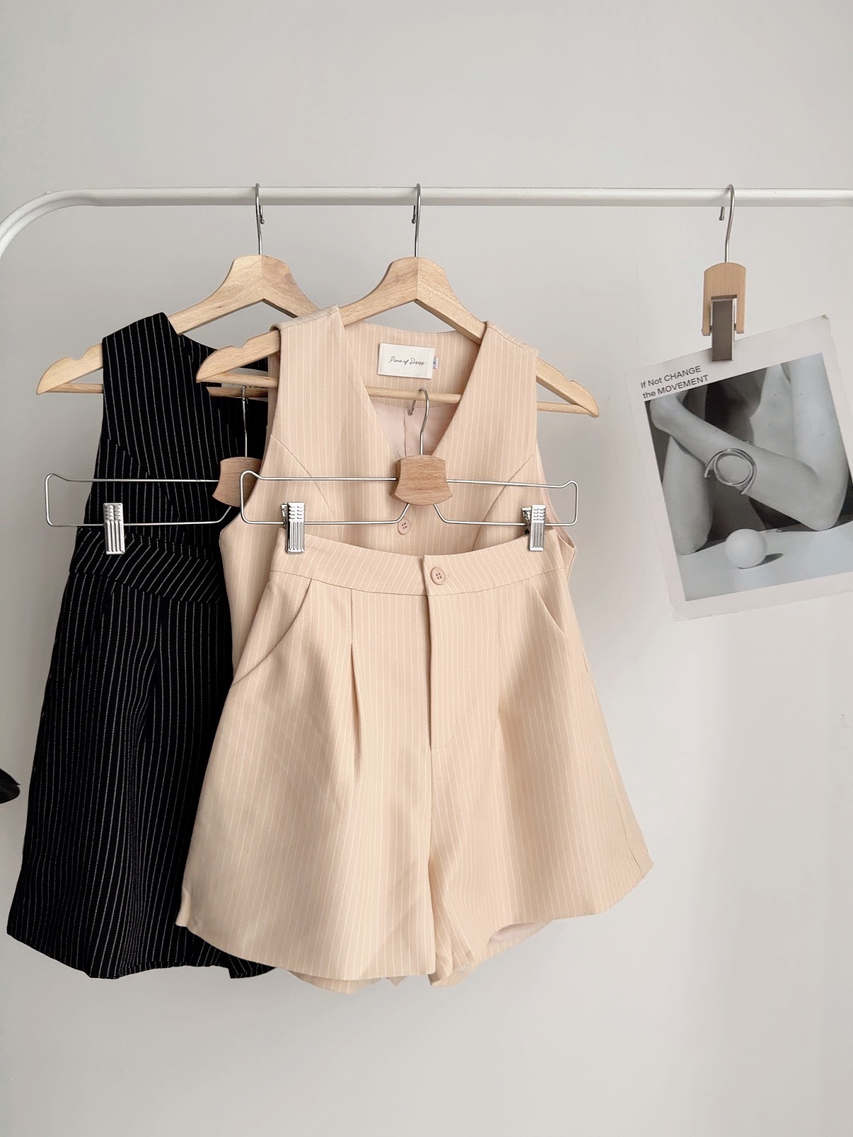 S72591 VIVIENNE PINSTRIPE VEST SET