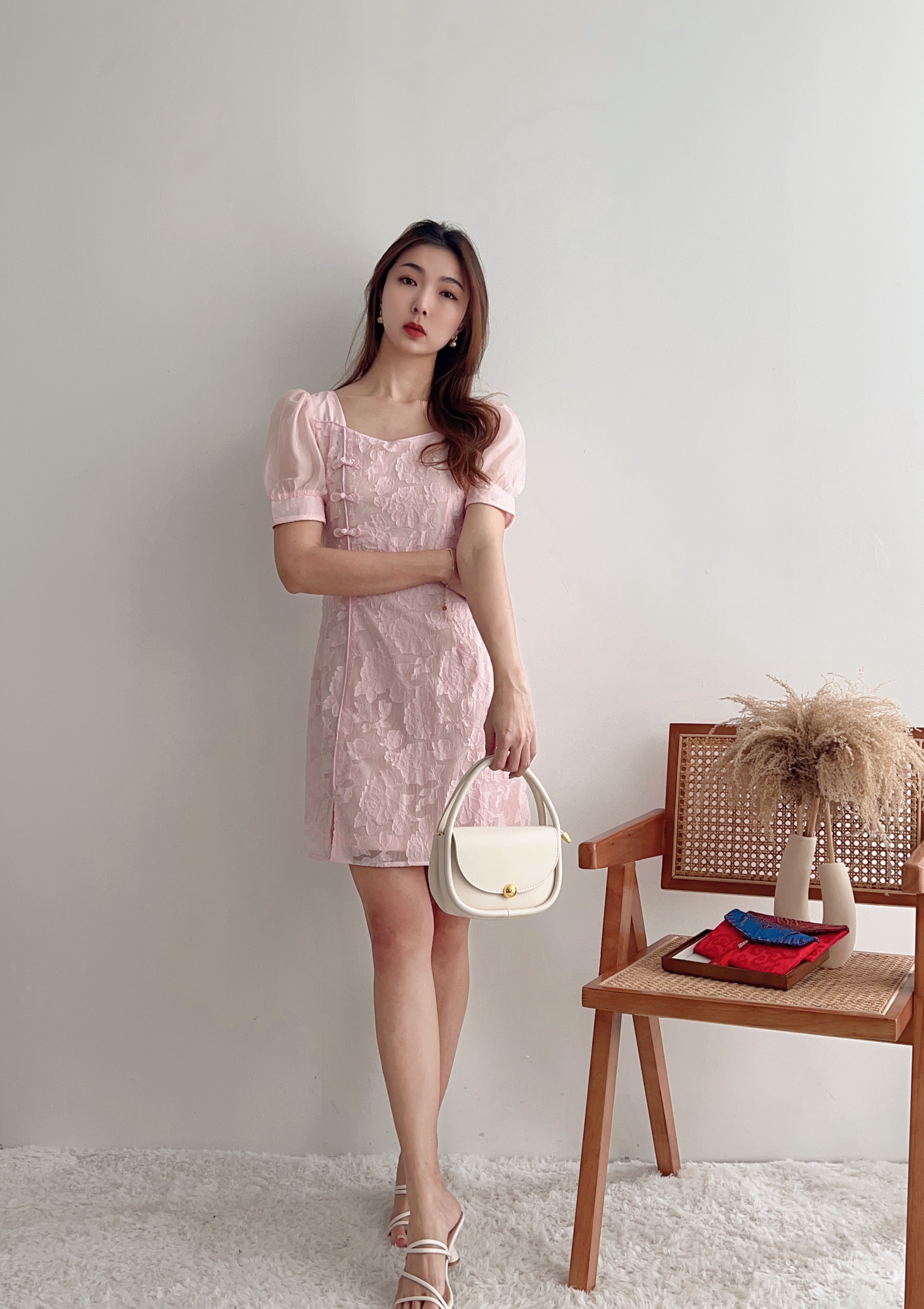 D60831 YUNLU PRINCESS SLEEVE CHINESE DRESS