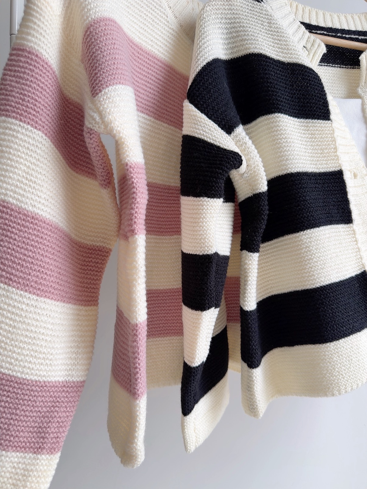 T72780 COLETTE STRIPE KNIT CARDIGAN