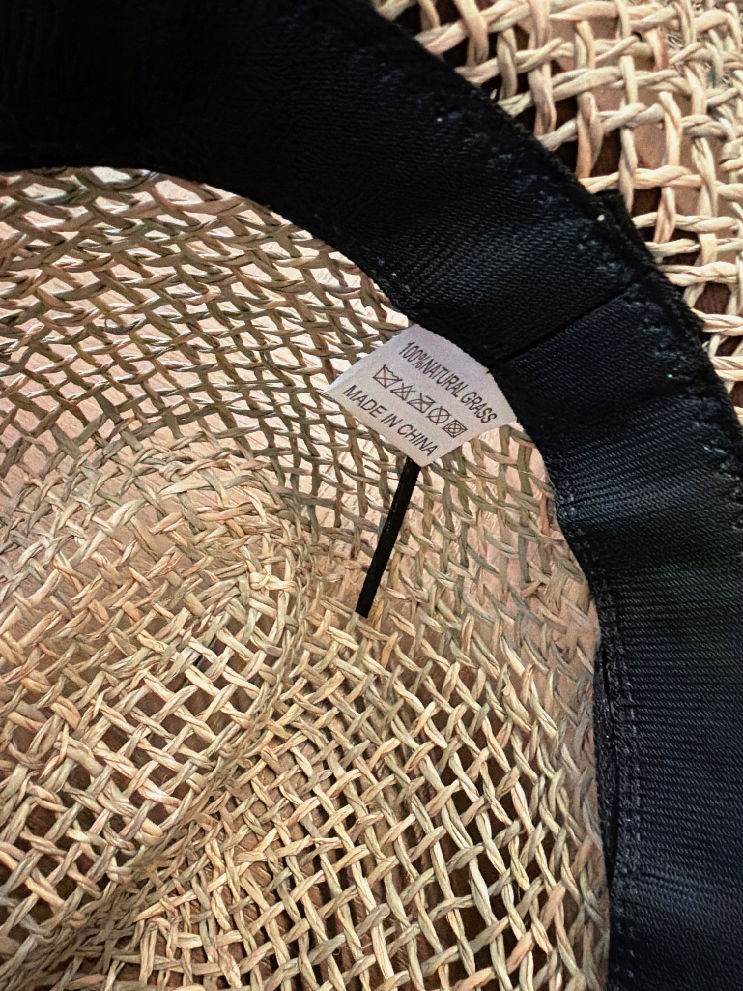 MWA12 SOLENE CURVED  WOVEN SUN HAT