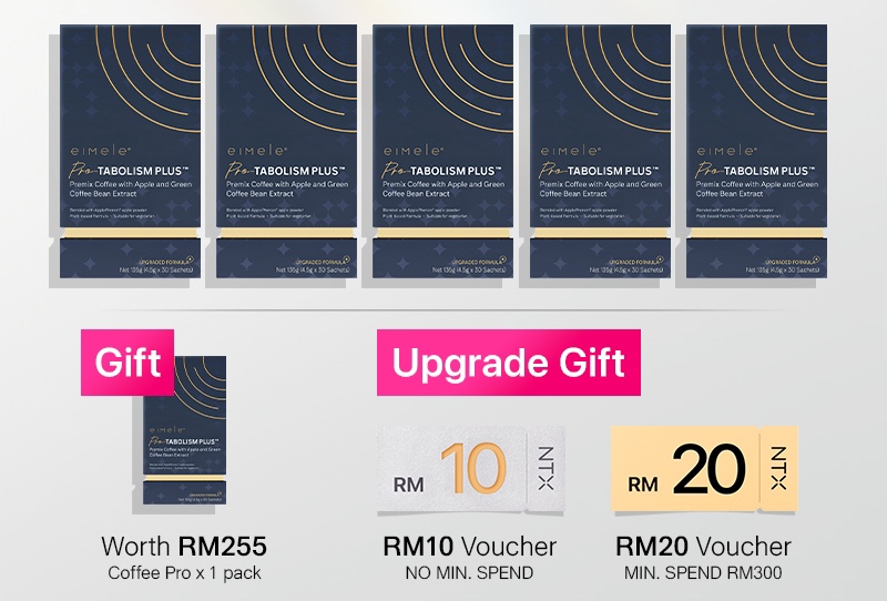 3.8 女神节 | EIMELE PRO-TABOLISM PLUS COFFEE 买5盒送1盒
