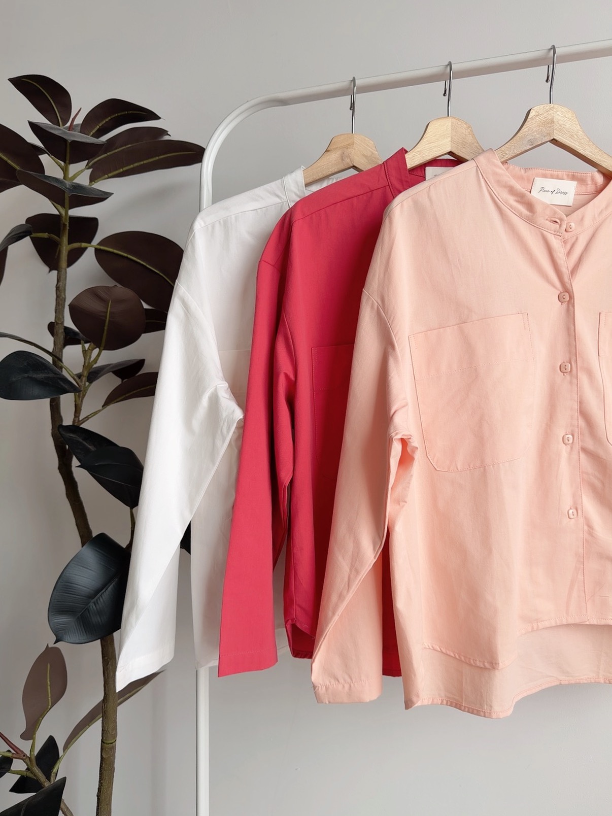 T72749 LYNA MANDARIN COLLAR SHIRT