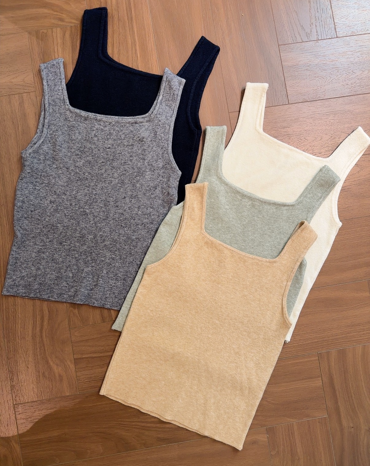 CYT605 LULU SQUARE NECK SOFT KNIT SINGLET