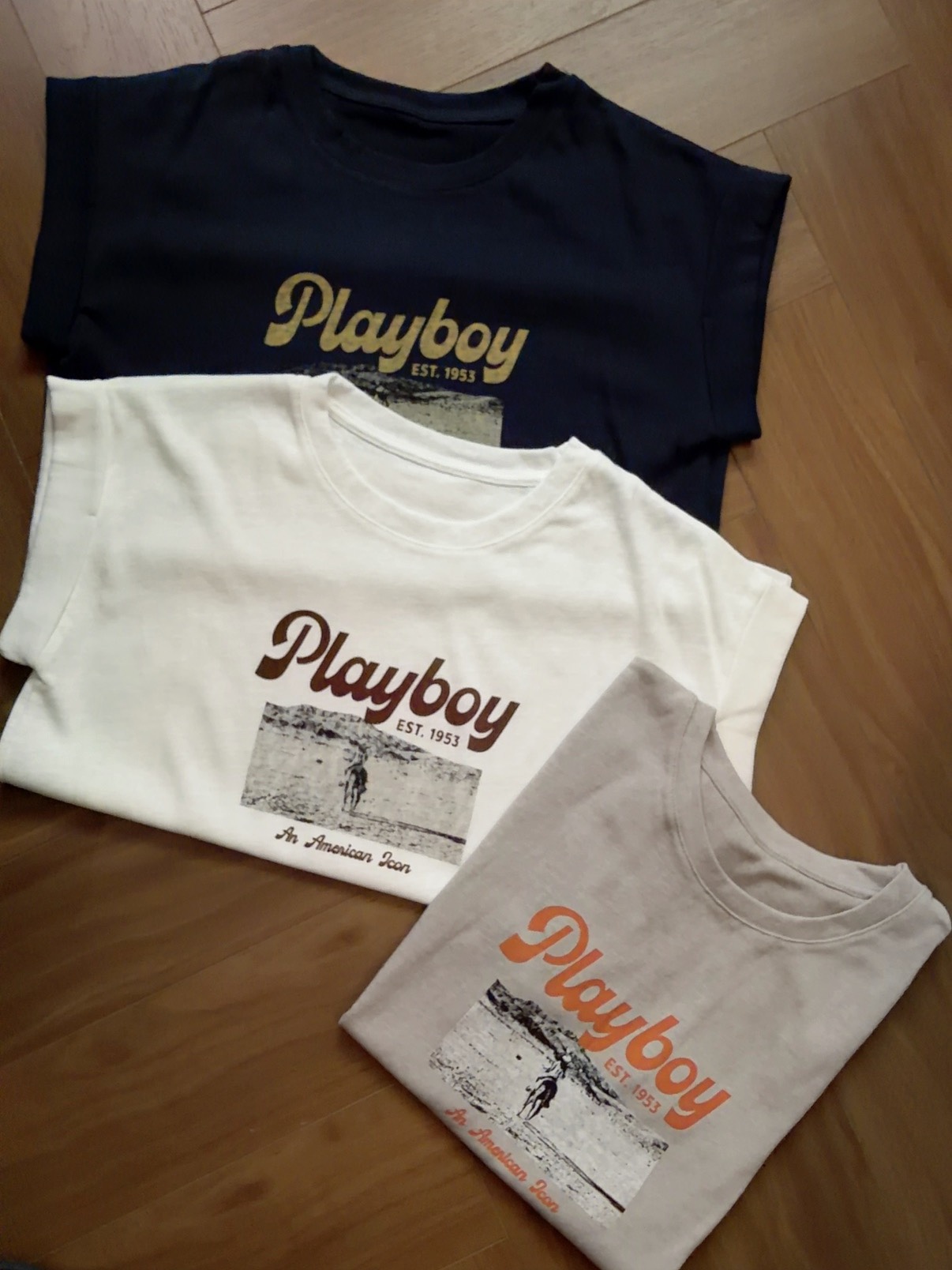 YMT2016 PLAYBOY FOLDED SLEEVE TEE