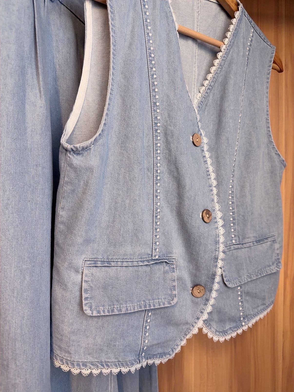 JFS7048 LOSSA PREMIUM DENIM VEST SET