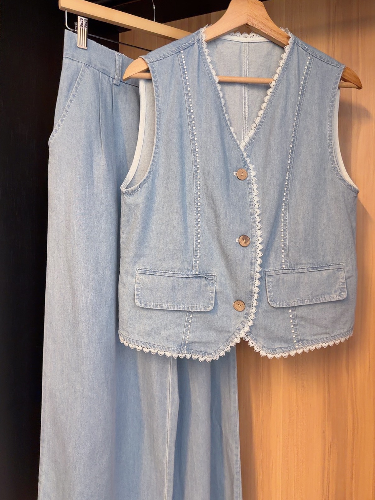 JFS7048 LOSSA PREMIUM DENIM VEST SET