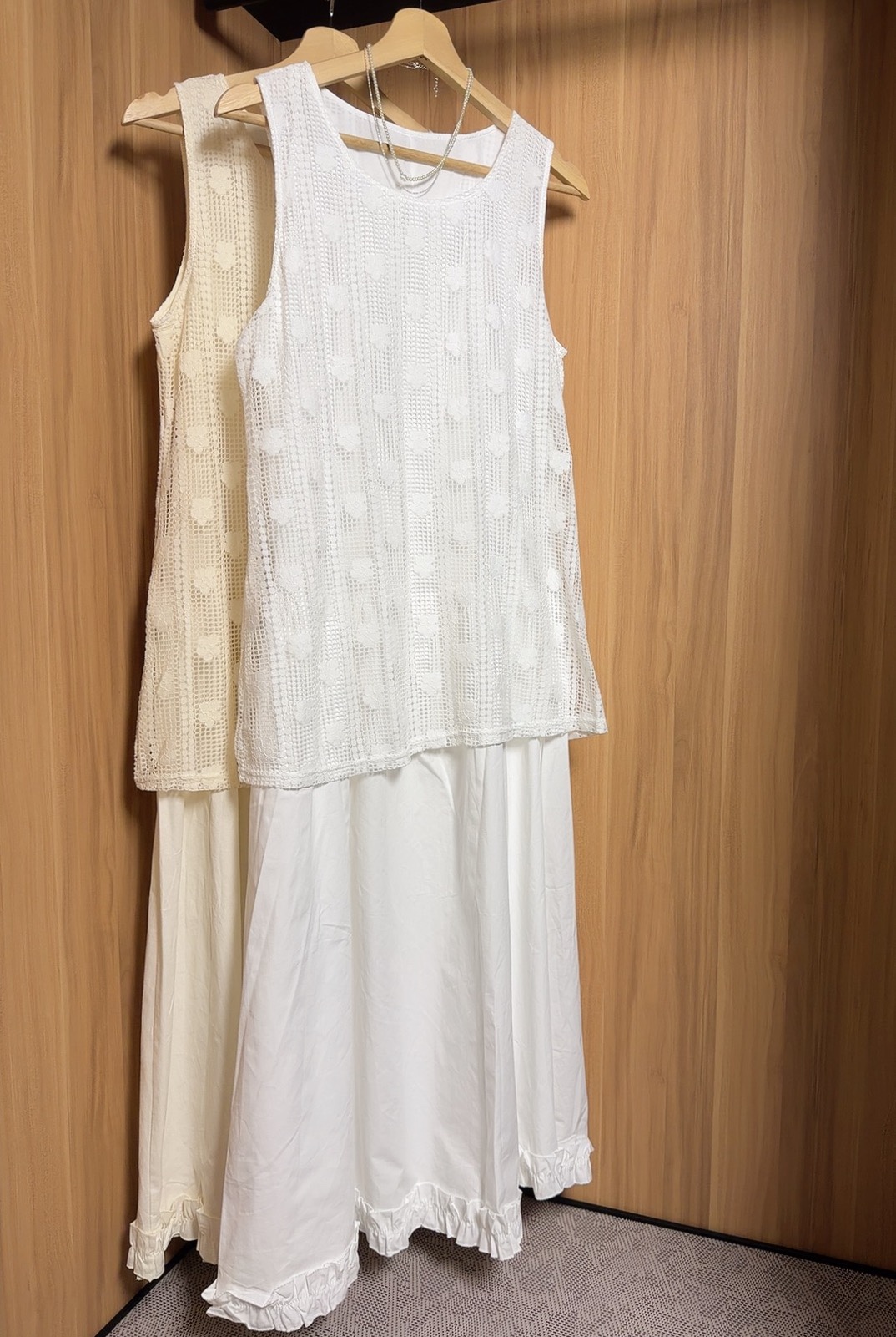 KKD2575 FELICIA LACEY SPLICING DRESS