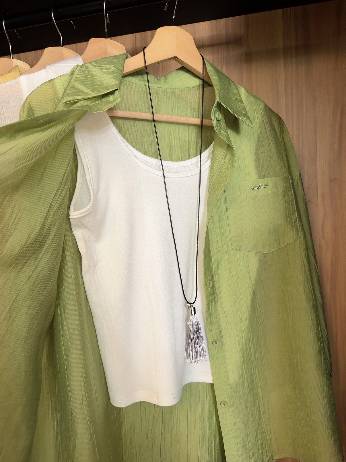 JES82131 BREEZE SHEER SHIRT SET